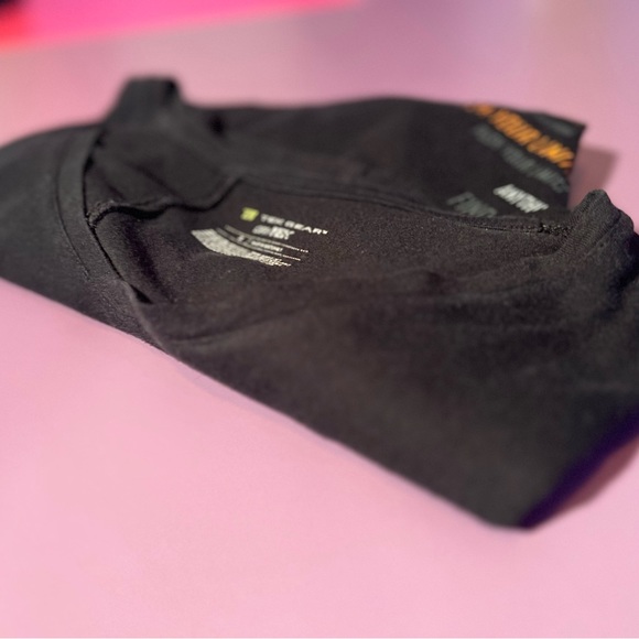 Small black t shirt with writing on the front. - Picture 4 of 4